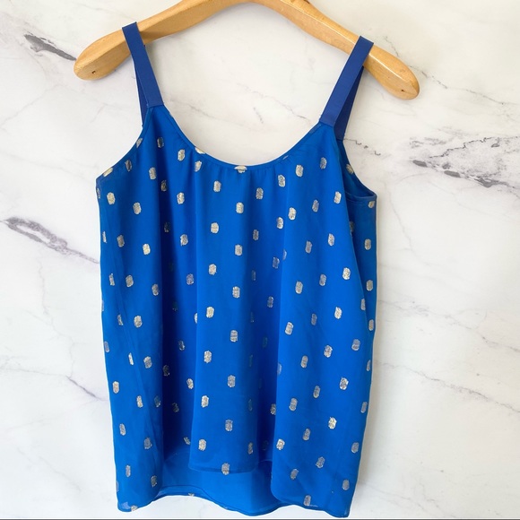 Lilly Pulitzer Chevonne Sleeveless Top Pop The Bubbly Metallic Jacquard - Picture 6 of 8